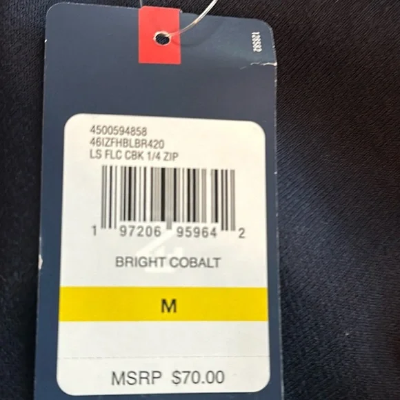 NWT IZOD Advantage Performance 1/4 Zip Fleece Sweater MED - Picture 9 of 9